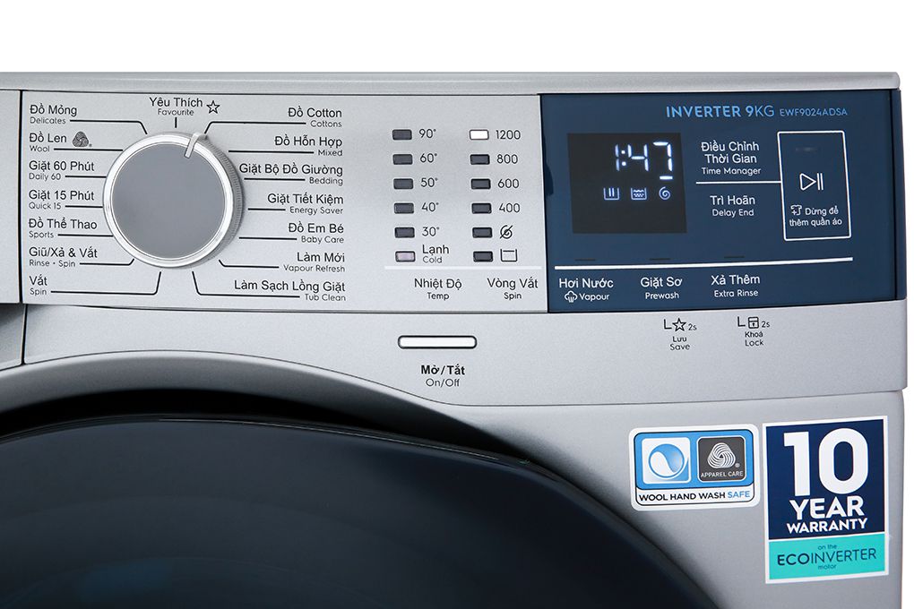 Máy giặt Electrolux EWF9024ADSA 7 Máy giặt Electrolux EWF9024ADSA - Ảnh 5